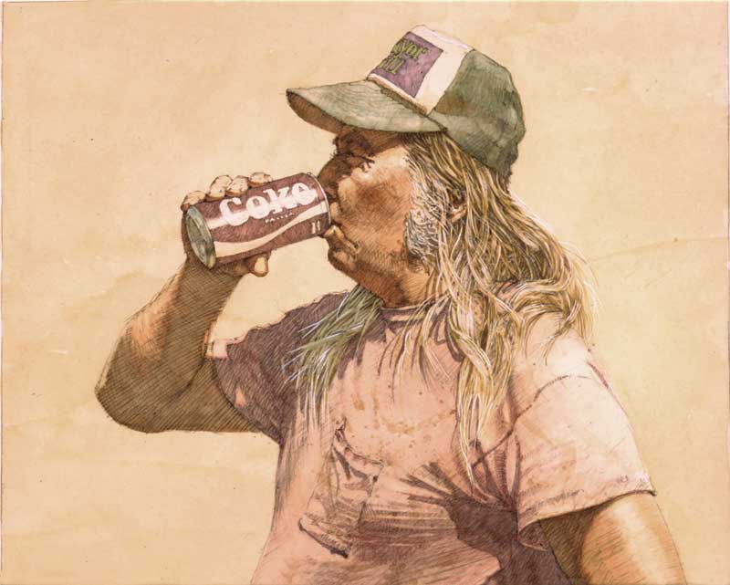 Blondie Freitas with Coke Can by Eddie Flotte