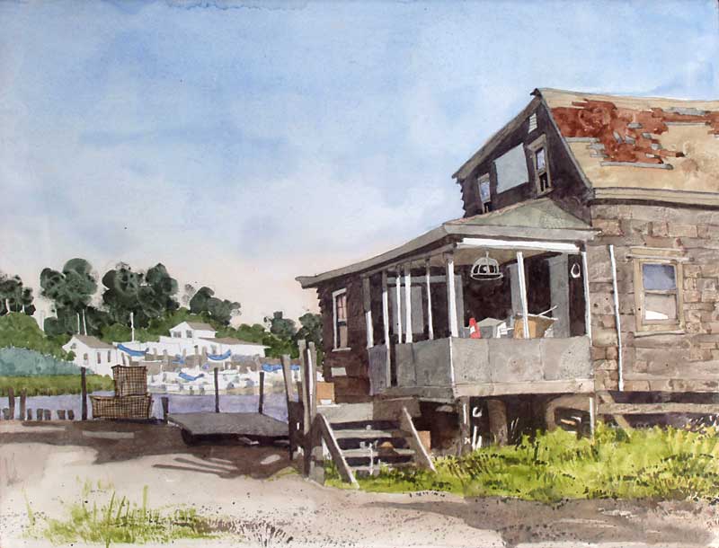 Crabbing on the Egg Harbor River by Eddie Flotte