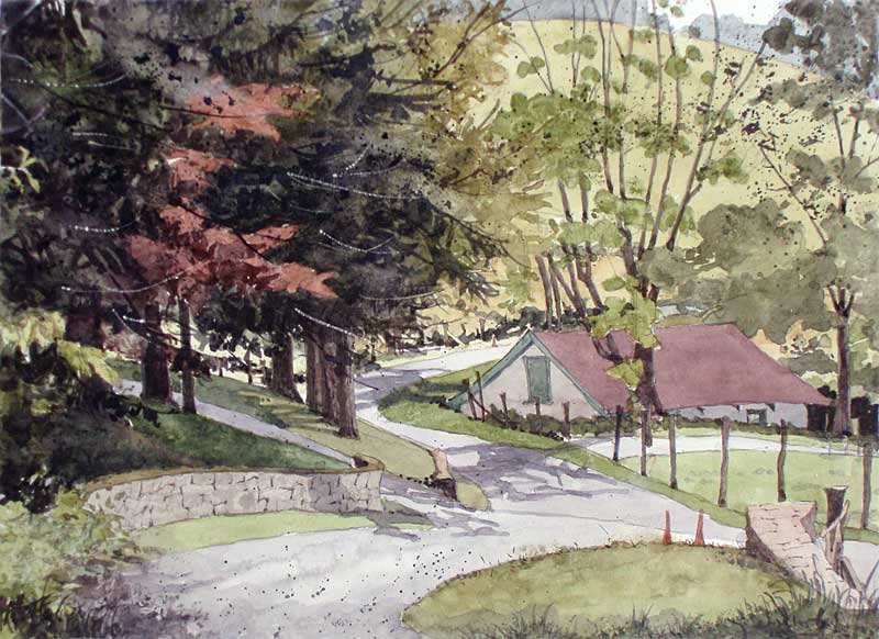 Down From The Barn To The Springhouse by Eddie Flotte