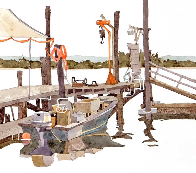 Fred Clarks Crabbing Boat by Eddie Flotte