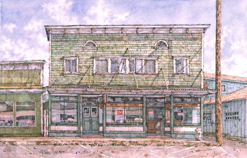 Hew Store with 7up Sign by Eddie Flotte