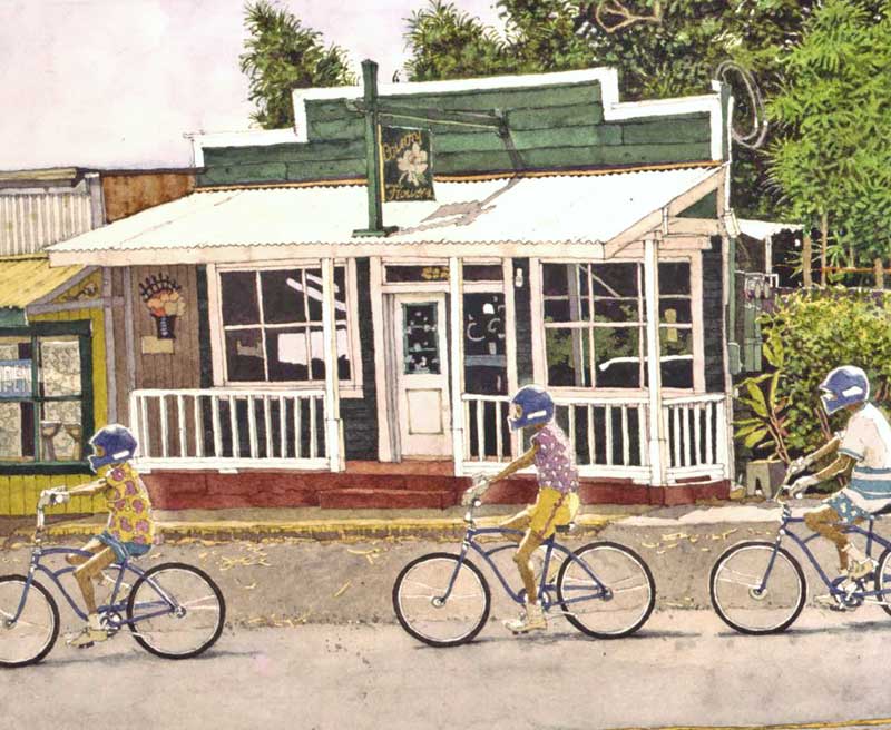 Makawao Flower Shop by Eddie Flotte