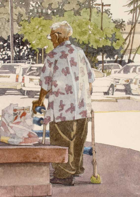 Man with the Walker by Eddie Flotte