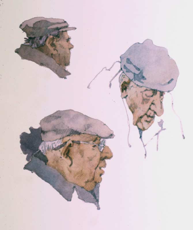 Parisian Men Jardin Luxembourg by Eddie Flotte