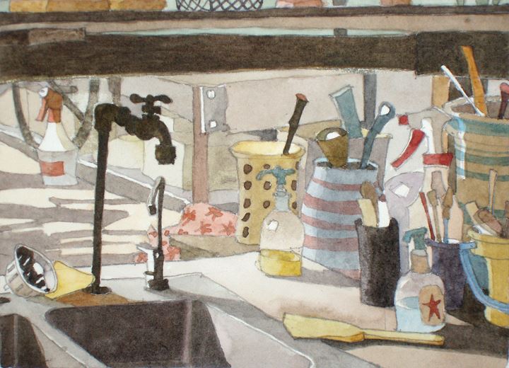 Pottery Room Sink by Eddie Flotte