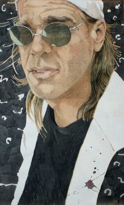 Self Portrait in a Vest by Eddie Flotte