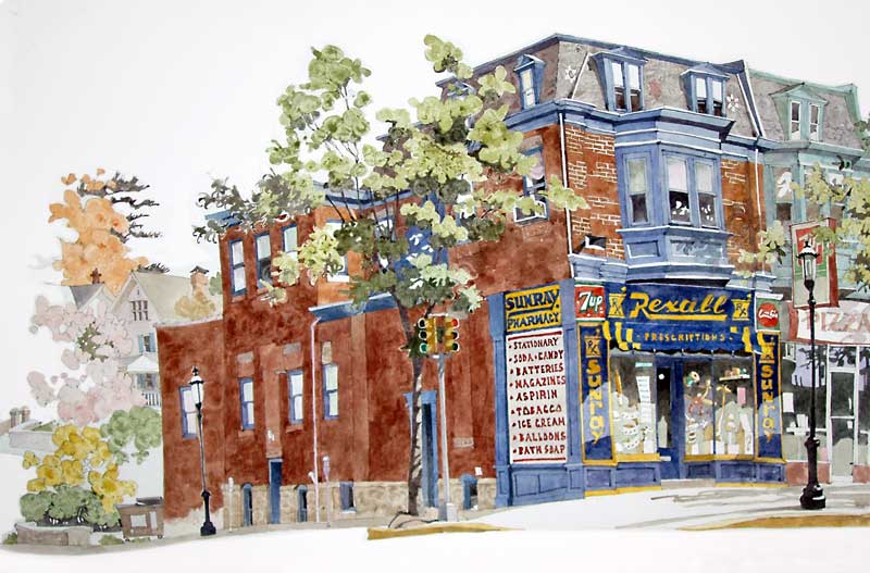 Sunray Drugs Ambler by Eddie Flotte
