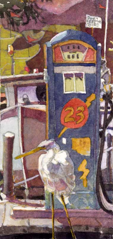 The Bird, Boat, and Gas Pump by Eddie Flotte