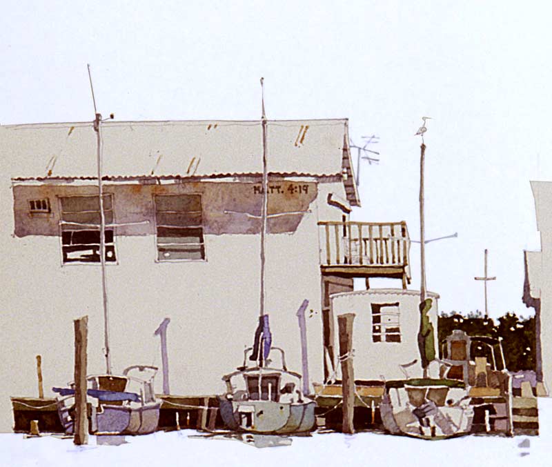 Three Florida Sailboats by Eddie Flotte