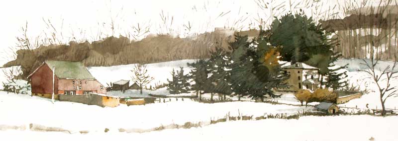 Winter At Kuerner's by Eddie Flotte