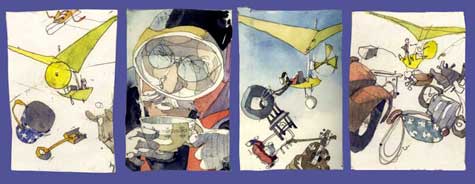 Watercolor Painting by Eddie Flotte: A Most Adventurous Dairy Cow Thumbnails