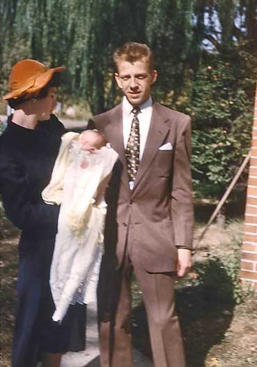 Christening Outside Nanny's