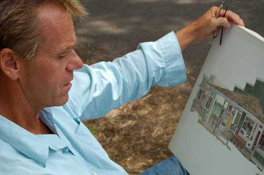 Watercolor Painting by Eddie Flotte: