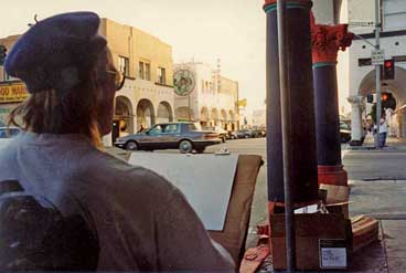 Eddie Painting in Venice Beach