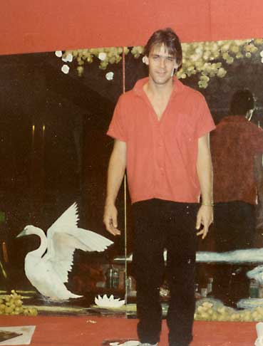 Eddie with Bird Mural
