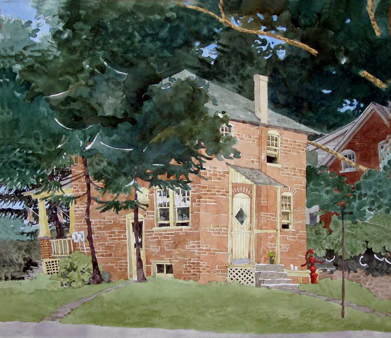 Watercolor Painting by Eddie Flotte: Nanny and Poppy's Watercolor Painting by Eddie Flotte: Nanny and Poppy's