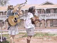 Painting by Eddie Flotte: A Joyful Noise