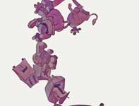 Painting by Eddie Flotte: A String of Toys