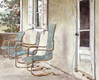 Painting by Eddie Flotte: Across The Porch