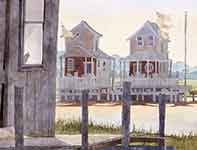 Painting by Eddie Flotte: Across the Sound