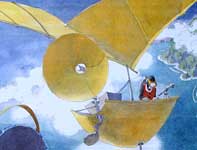 Painting by Eddie Flotte: A Most Adventurous Dairy Cow 11
