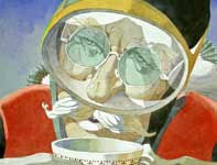 Painting by Eddie Flotte: A Most Adventurous Dairy Cow 12