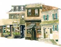 Painting by Eddie Flotte: Ambler Inn