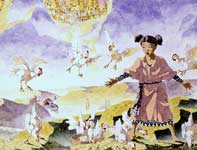 Painting by Eddie Flotte: Angkat 15