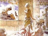 Painting by Eddie Flotte: Angkat 19
