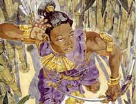 Painting by Eddie Flotte: Angkat 24