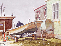 Painting by Eddie Flotte: Another Gray Day