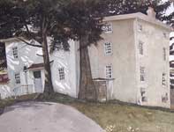 Painting by Eddie Flotte: At Kuerner's Back Door