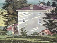 Painting by Eddie Flotte: Back Down To The House