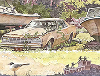 Painting by Eddie Flotte: Battle of English Creek