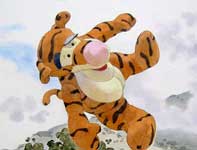 Painting by Eddie Flotte: Big Cat Sighting