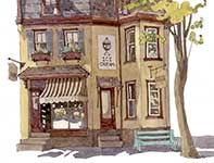 Painting by Eddie Flotte: Bredenbeck's Icecream