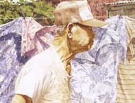 Painting by Eddie Flotte: Breezin'