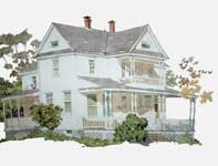 Painting by Eddie Flotte: Bruce Springsteen's House Freehold, NJ