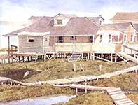 Painting by Eddie Flotte: Can't Get There From Here