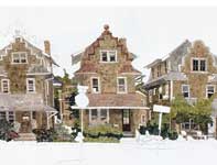 Painting by Eddie Flotte: Church Street Ambler