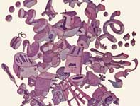 Painting by Eddie Flotte: Clutter