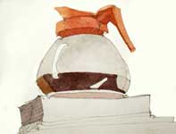 Painting by Eddie Flotte: Coffee Pot