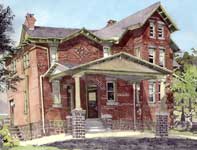 Painting by Eddie Flotte: Collegeville Dormitory