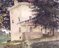 Painting by Eddie Flotte: Coming Up Kuerner's Drive