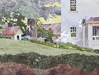 Painting by Eddie Flotte: Dappled Light And Dinner Bell