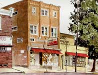 Painting by Eddie Flotte: Deck's Hardware Ambler
