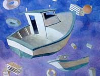 Painting by Eddie Flotte: Dream Boats