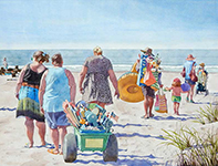 Painting by Eddie Flotte: Early Birds