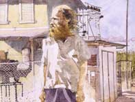 Painting by Eddie Flotte: Electric Dave