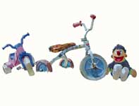 Painting by Eddie Flotte: Ernie and the Big Wheels